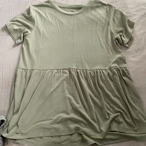 Soft Green Babydoll Tee